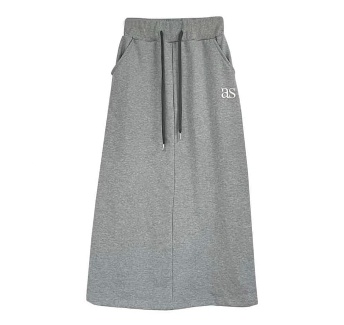 애즈온 트레이닝 롱 스커트 상품이미지1