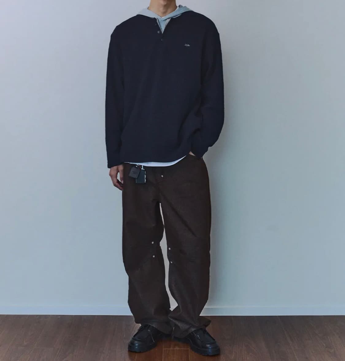 기준 헨리넥 롱슬리브 티 상품이미지1