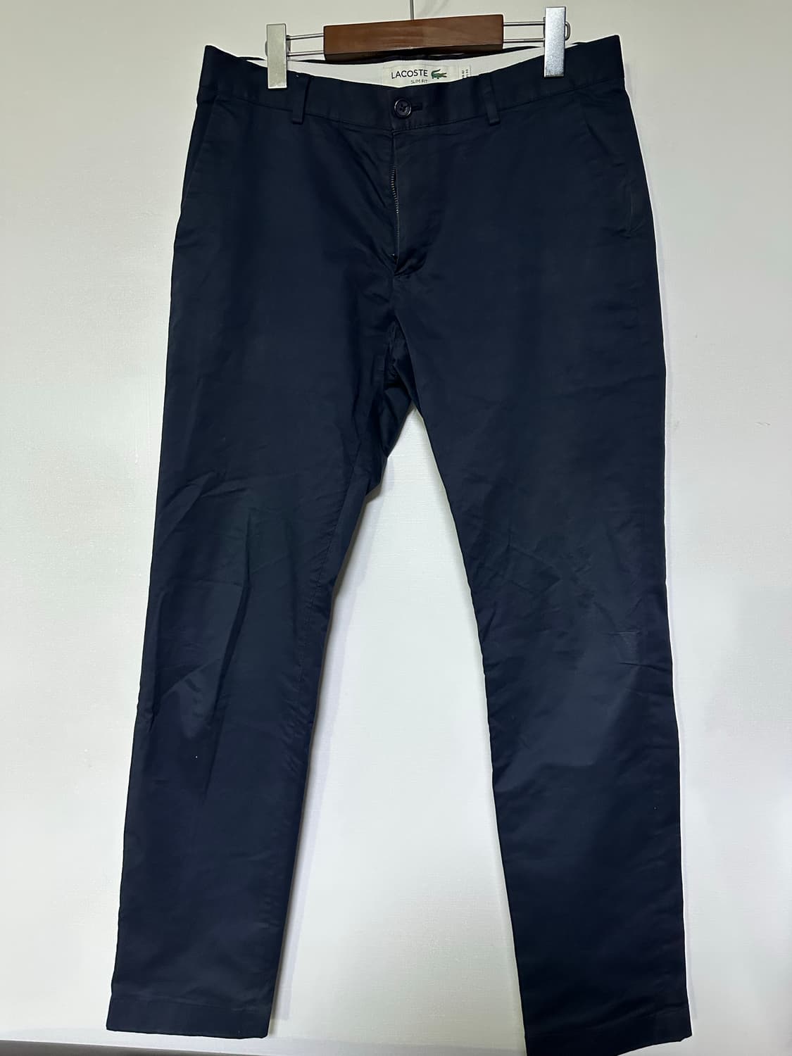 라코스테 슬림핏 남성 바지 네이비 상품이미지1
