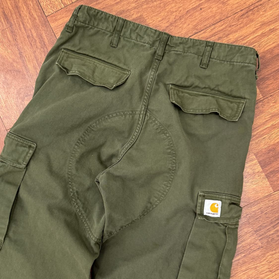 30 칼하트 카키 레귤러 카고 팬츠 상품이미지3