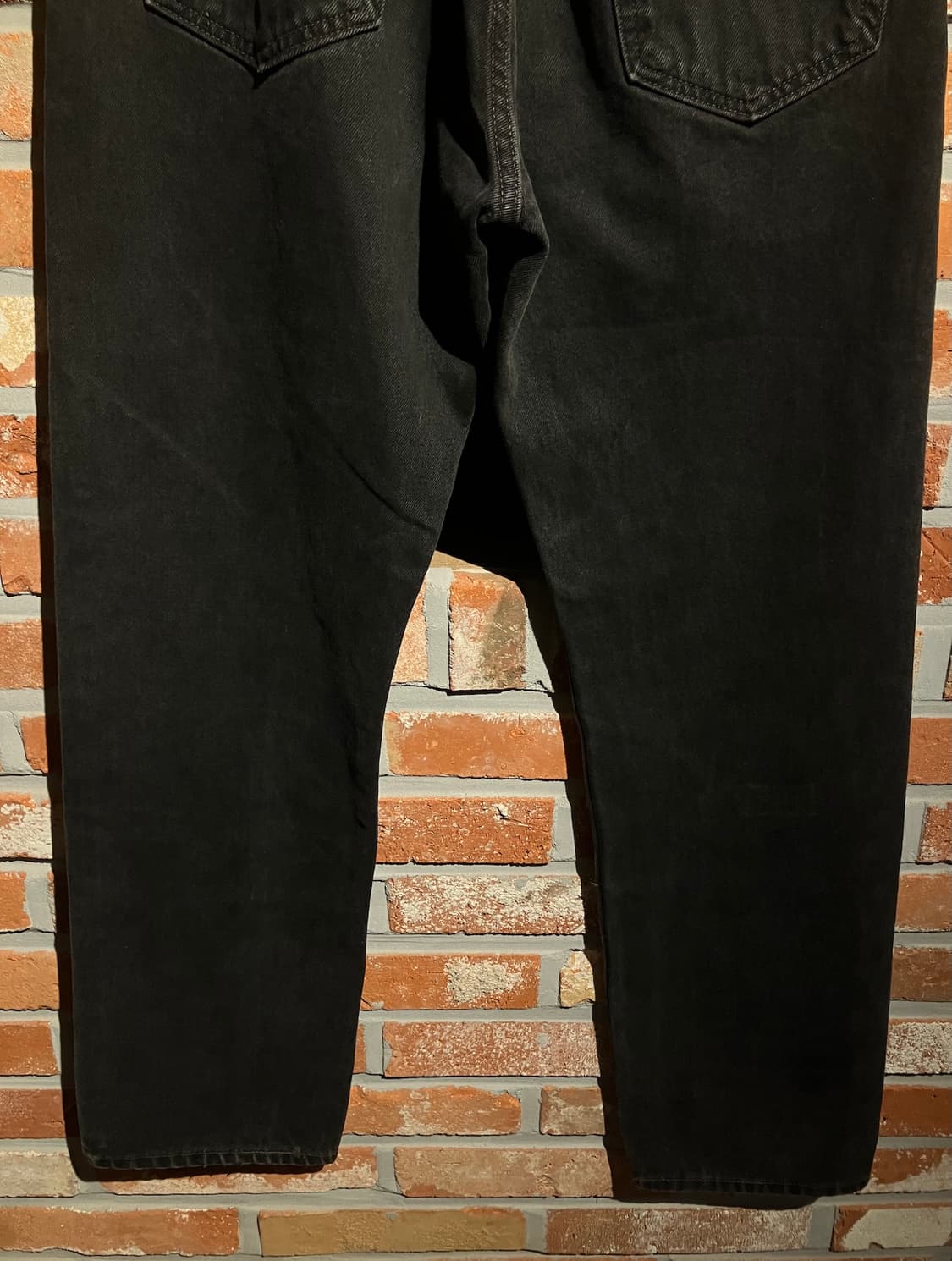 90s USA 빈티지 리바이스 505 블랙 데님 팬츠 상품이미지7