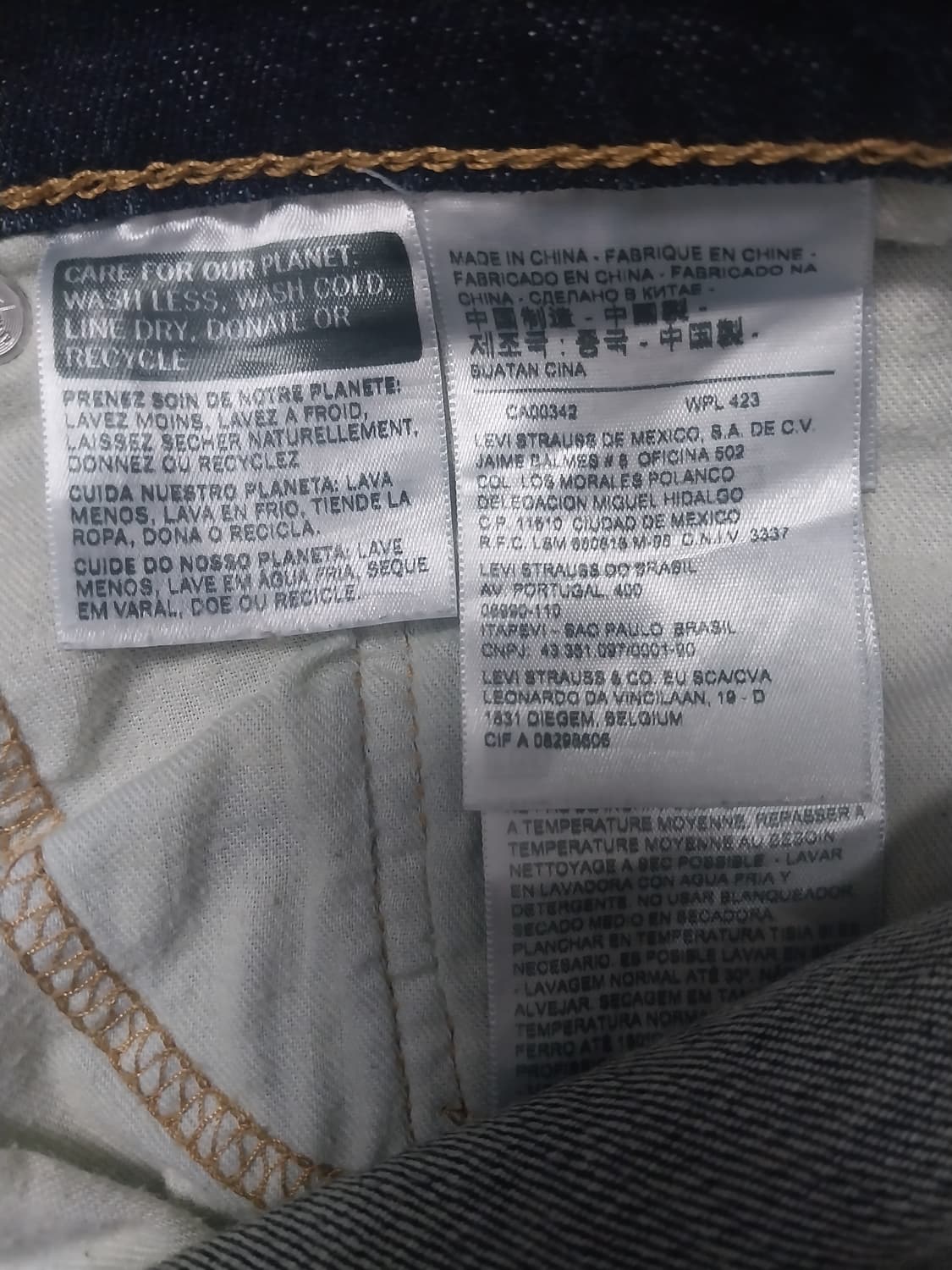 [32] 리바이스 511 진청 워싱 슬림진 청바지 상품이미지10