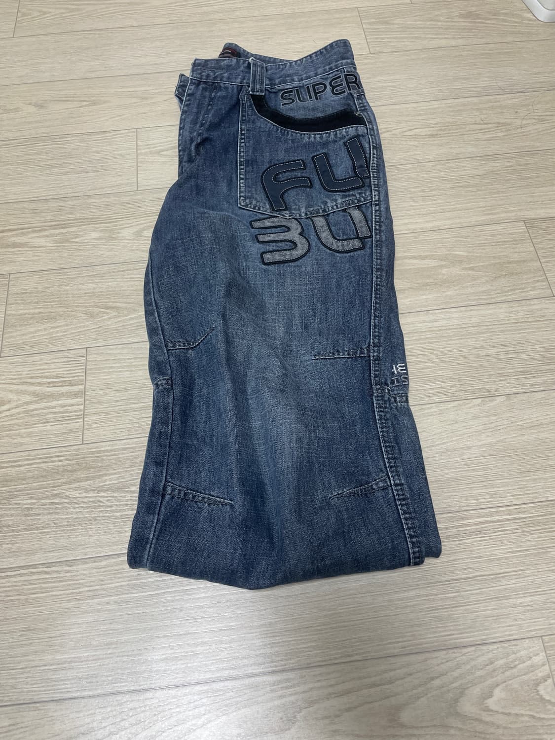 후부 올드스쿨 와이드팬츠 32 상품이미지4