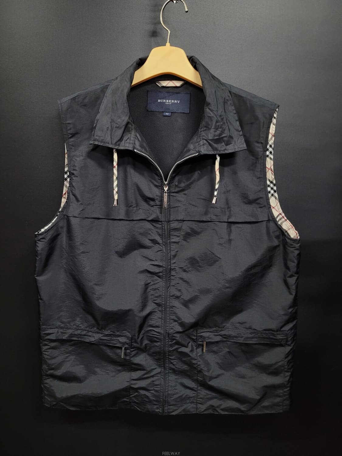 Burberry 버버리 골프 빈티지 바람막이 집업 베스트 상품이미지1