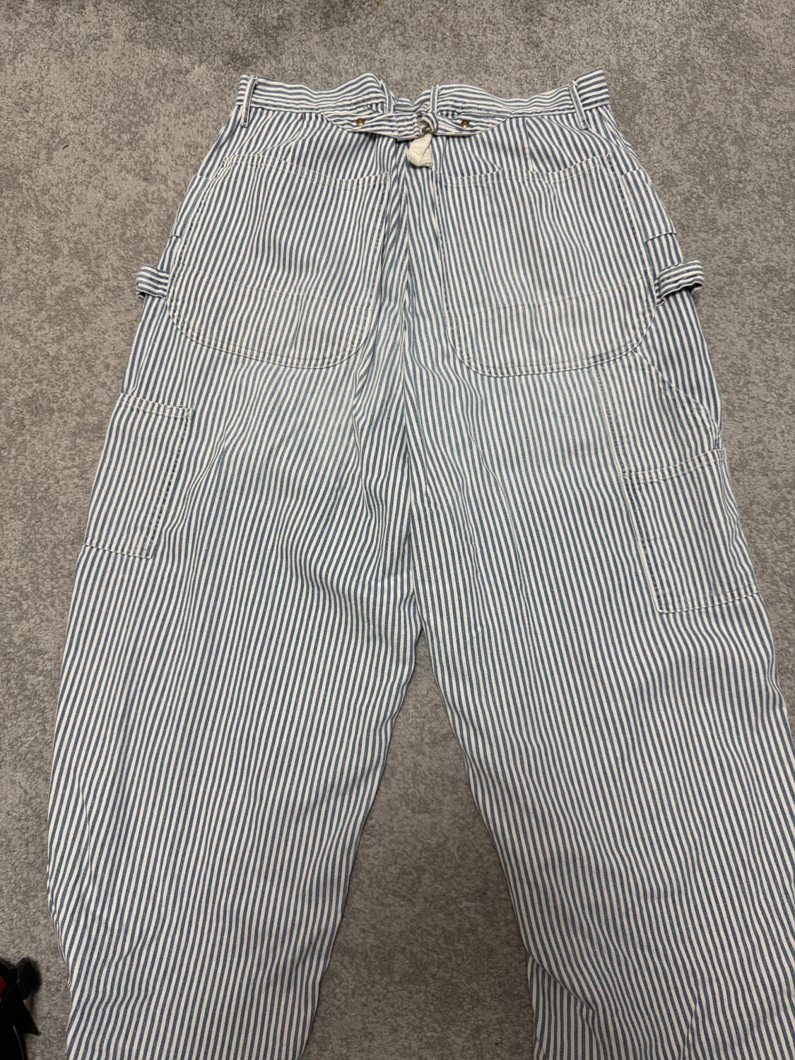 HICKOREE STRIPE ZIPPER WIDE LUMBER PANTS 상품이미지2
