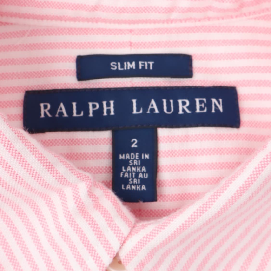 폴로 랄프로렌 우먼스 옥스포드 라이트 핑크 스트라이프 셔츠  상품이미지8
