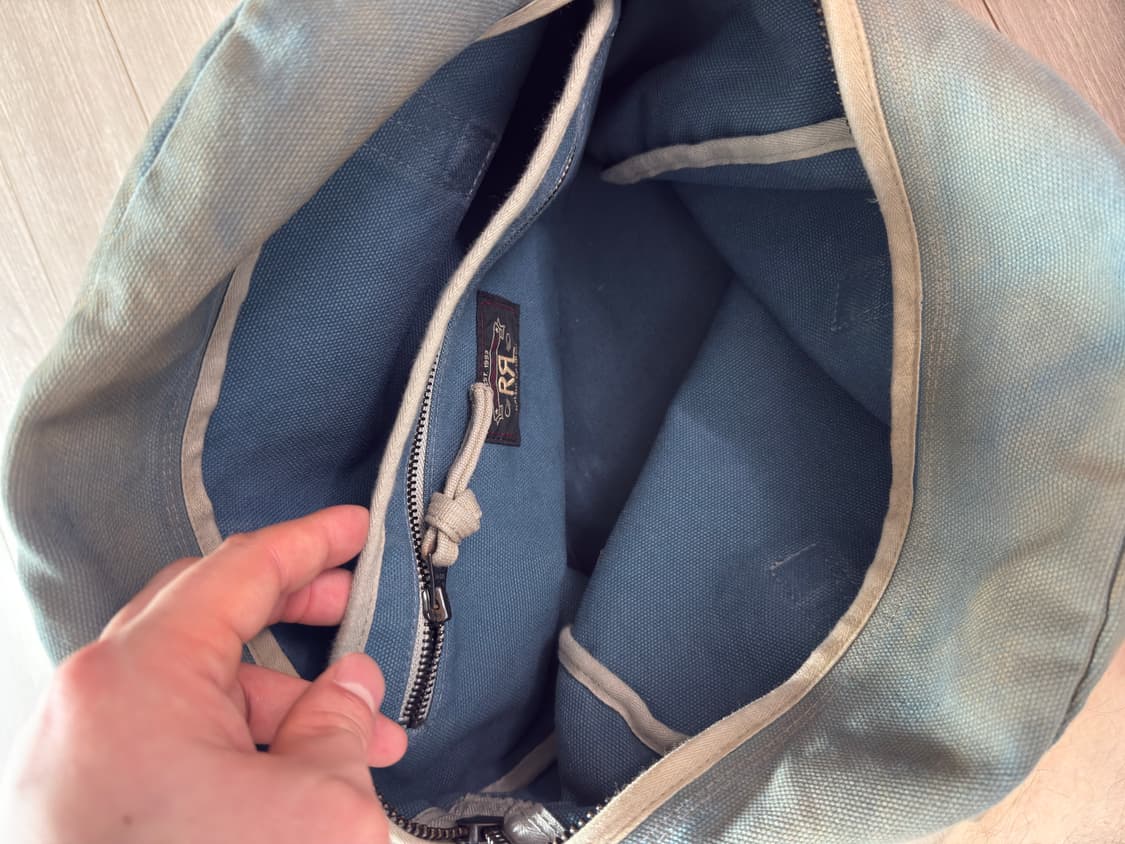 rrl 더블알엘 그래픽 워싱 캔버스 토트백 상품이미지6