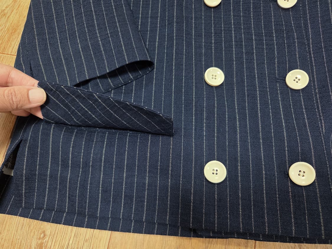 잇미샤(it michaa) 레터링포인트 린넨자켓 55-66 새상품 상품이미지8