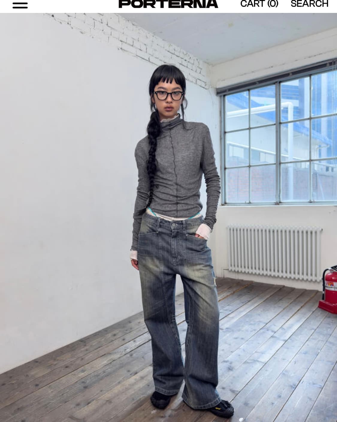 포르테나 데님 미시착 새상품 S사이즈 상품이미지1