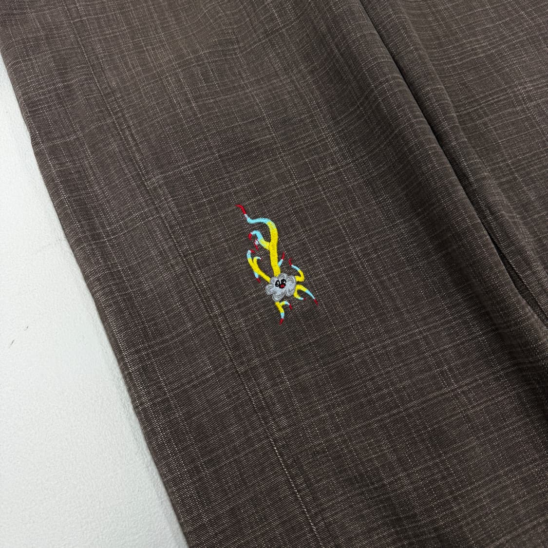 예스아이씨 와이드 벨티드 미니 자수 팬츠 상품이미지5