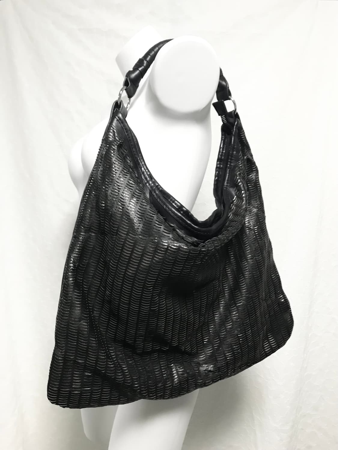 빈티지 vkei 펑크 펀칭 레더 숄더백 가방 상품이미지1