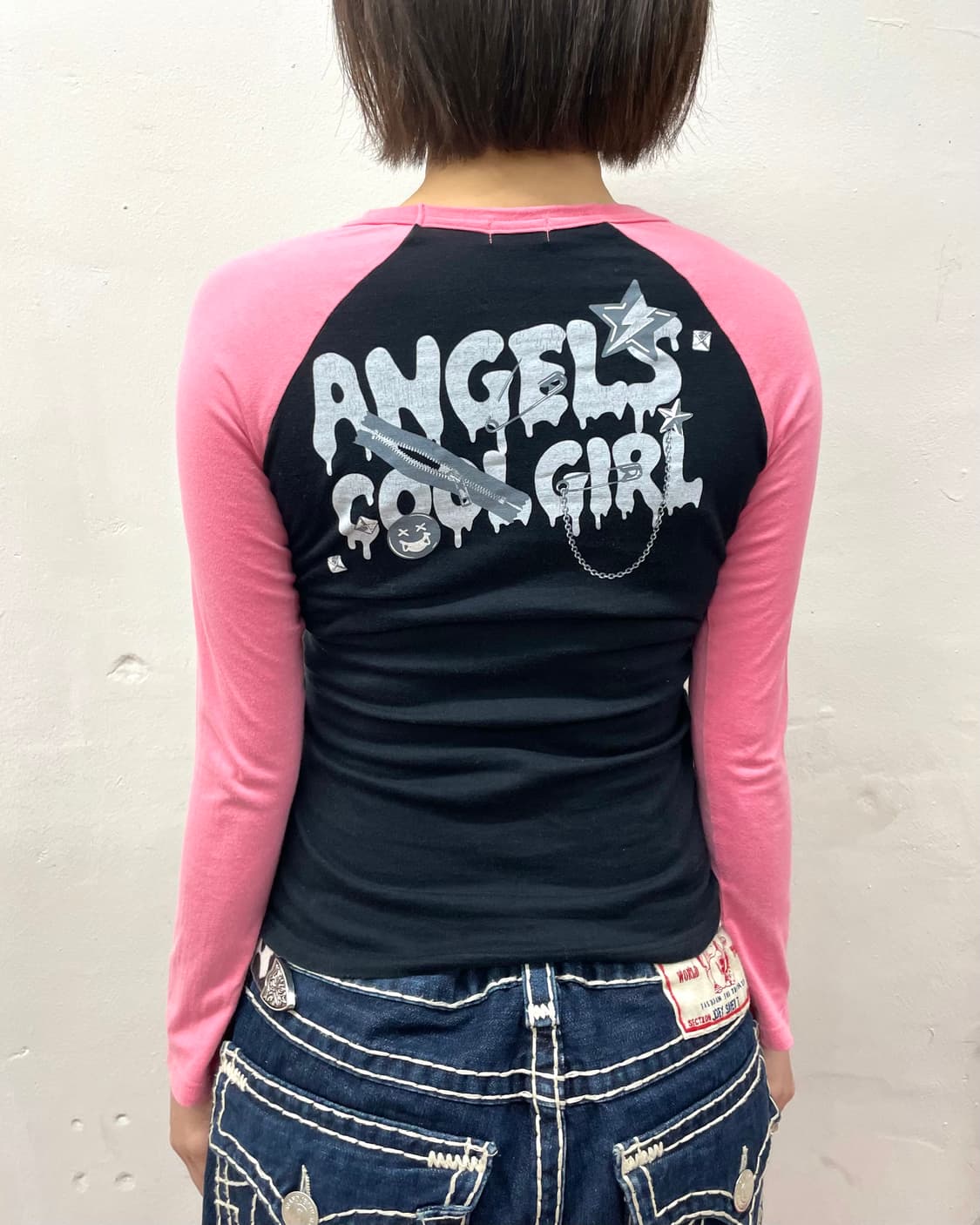 Pink dot tie blood pink long sleeve 상품이미지5