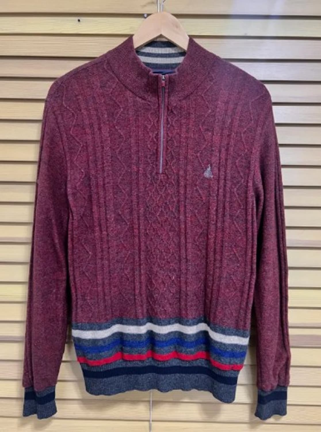 빈폴골프 남성 반집업케이블방풍니트 95 상품이미지2