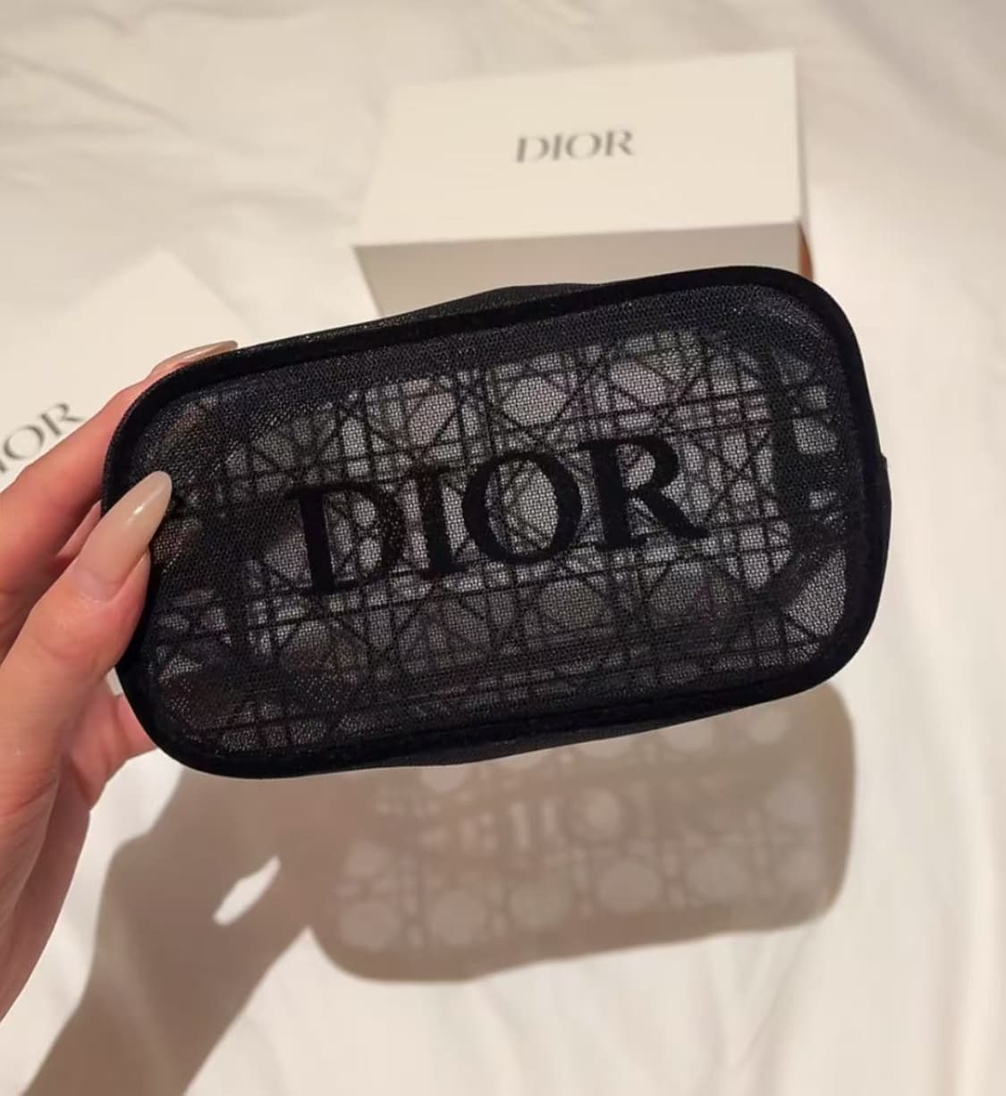 디올 블랙 메쉬 파우치 상품이미지1