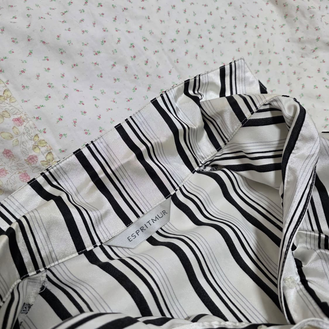 빈티지 스프라이트 실버 셔링 새틴 오네갸루 셔츠 펑크 공겜여주 긱시크 상품이미지8