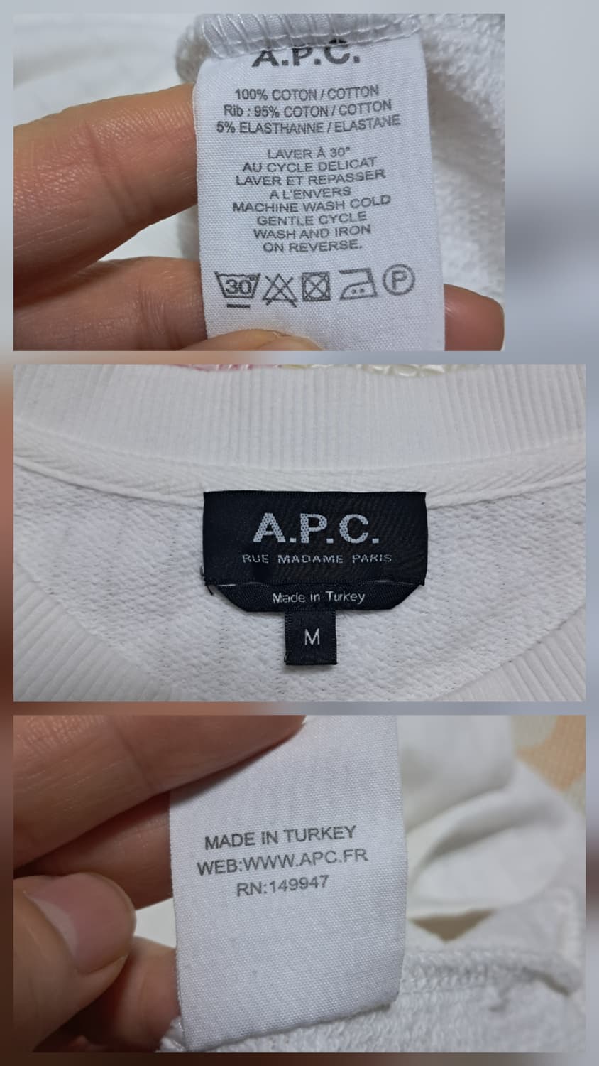 아페쎄 A.P. C 골지 남성 코튼니트 긴팔티셔츠 M 상품이미지6