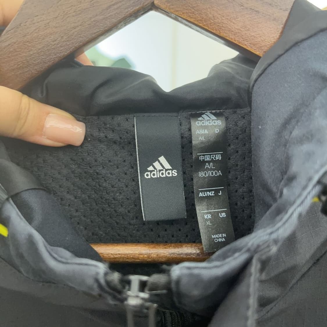 아디다스 테크웨어 스트랩 포켓 바람막이 XL C06492 상품이미지5