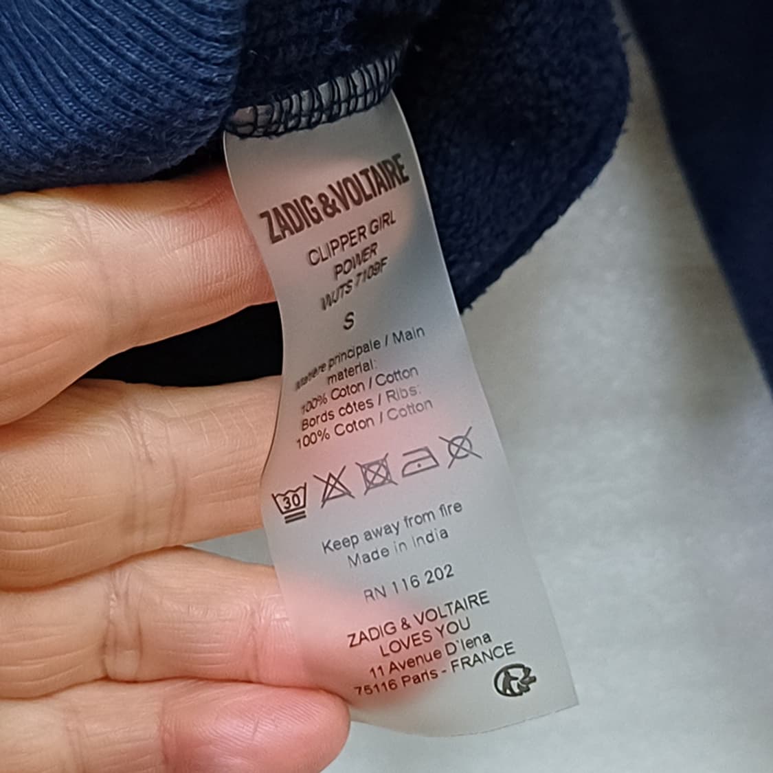 쟈딕앤볼테르 파워걸 후드 티 여성 S ~ M 사랑봉봉 상품이미지5