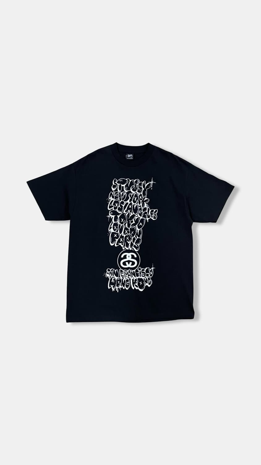 (L) 빈티지 스투시 X KAWS 월드투어 반팔티 상품이미지1