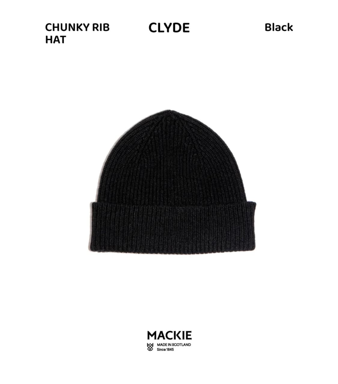 로버트맥키 Clyde Hat 블랙 비니 상품이미지1