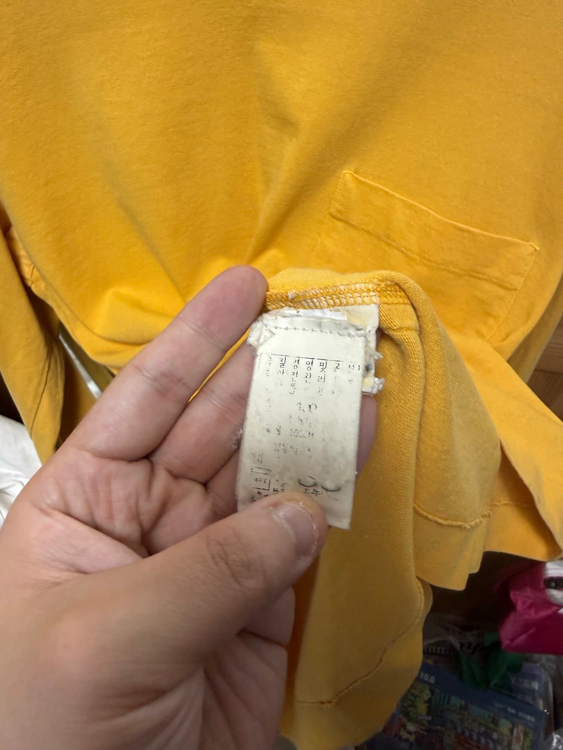 스톤아일랜드 빈티지 백로고 포켓 롱슬리브 100 상품이미지4