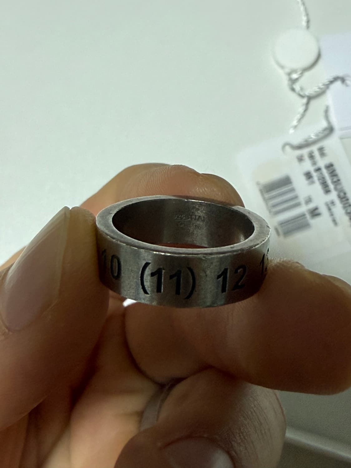 커플링 메종 마르지엘라 뉴메리컬 숫자 반지 실버 남자 4(16호) 상품이미지2