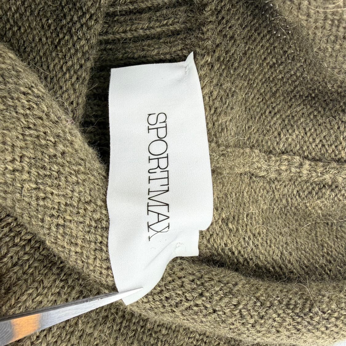 막스마라 스포츠막스 터틀넥 골지 니트 미디 원피스 상품이미지4