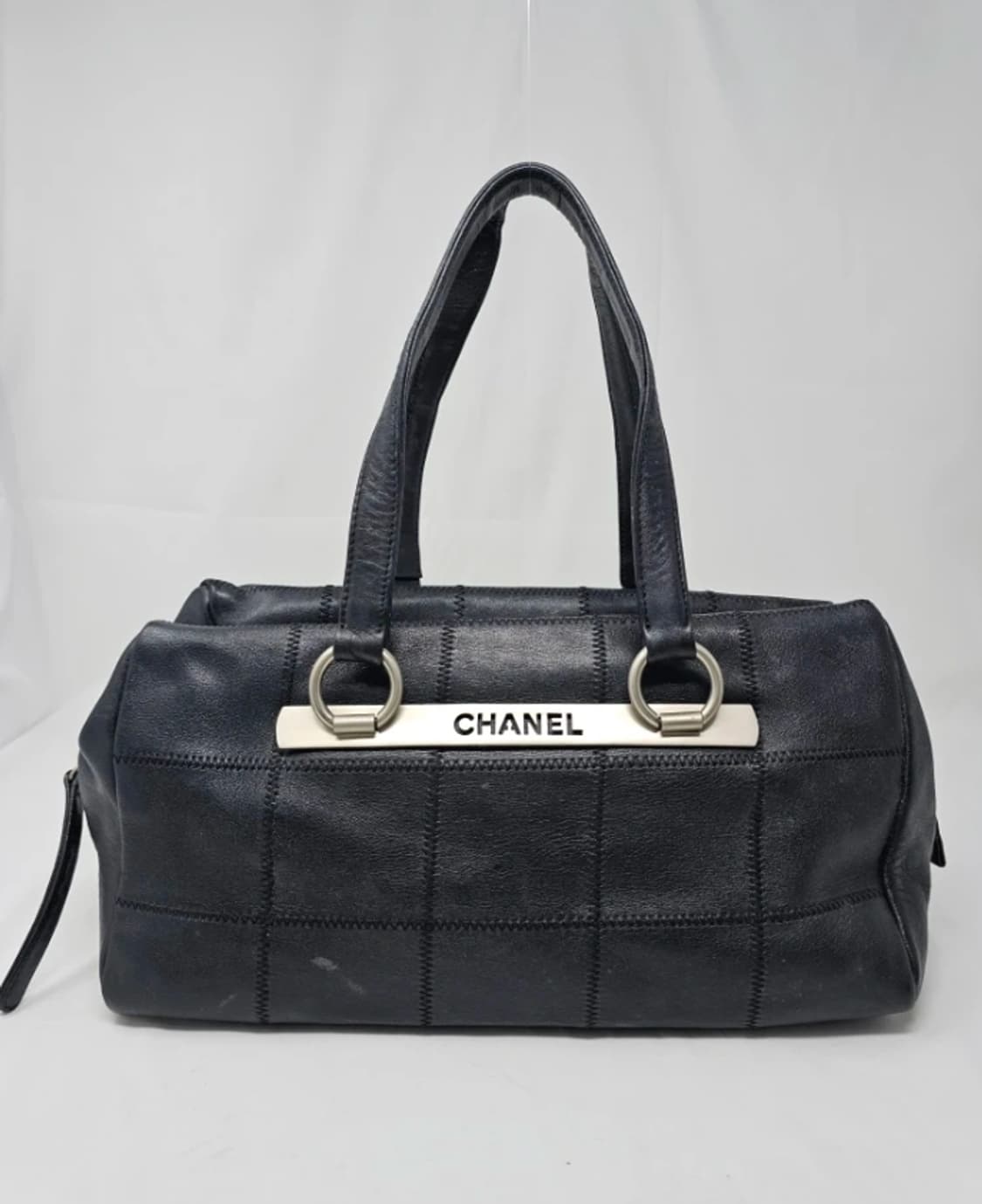 정품 샤넬 캐비어 정방 볼링 토트백 상품이미지1