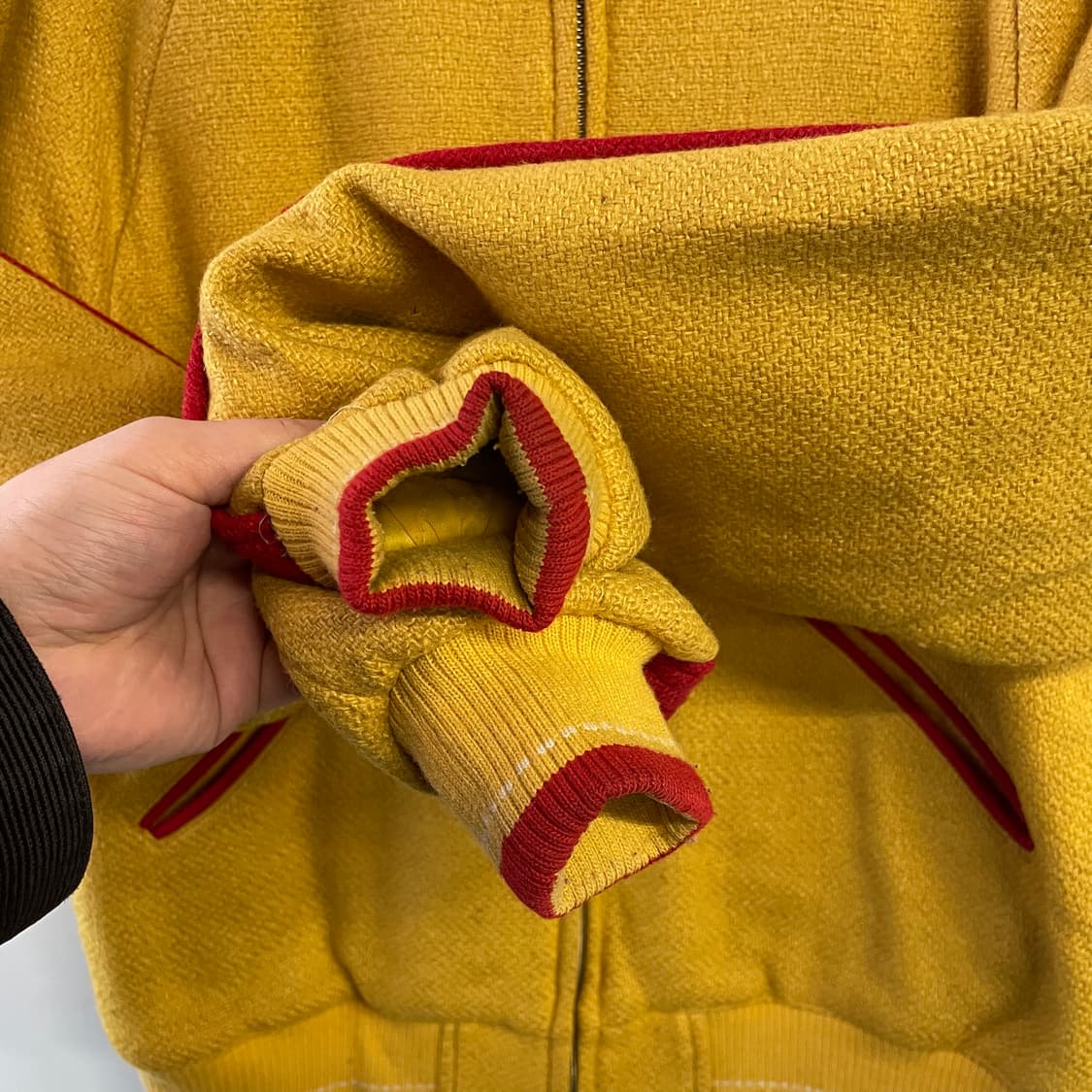 90s 할리 데이비슨 울 블루종 자켓 상품이미지6