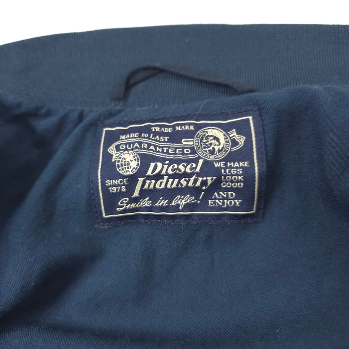 디젤 나일론 데님 ma-1 자켓 네이비-중청 데님 (M) 상품이미지3