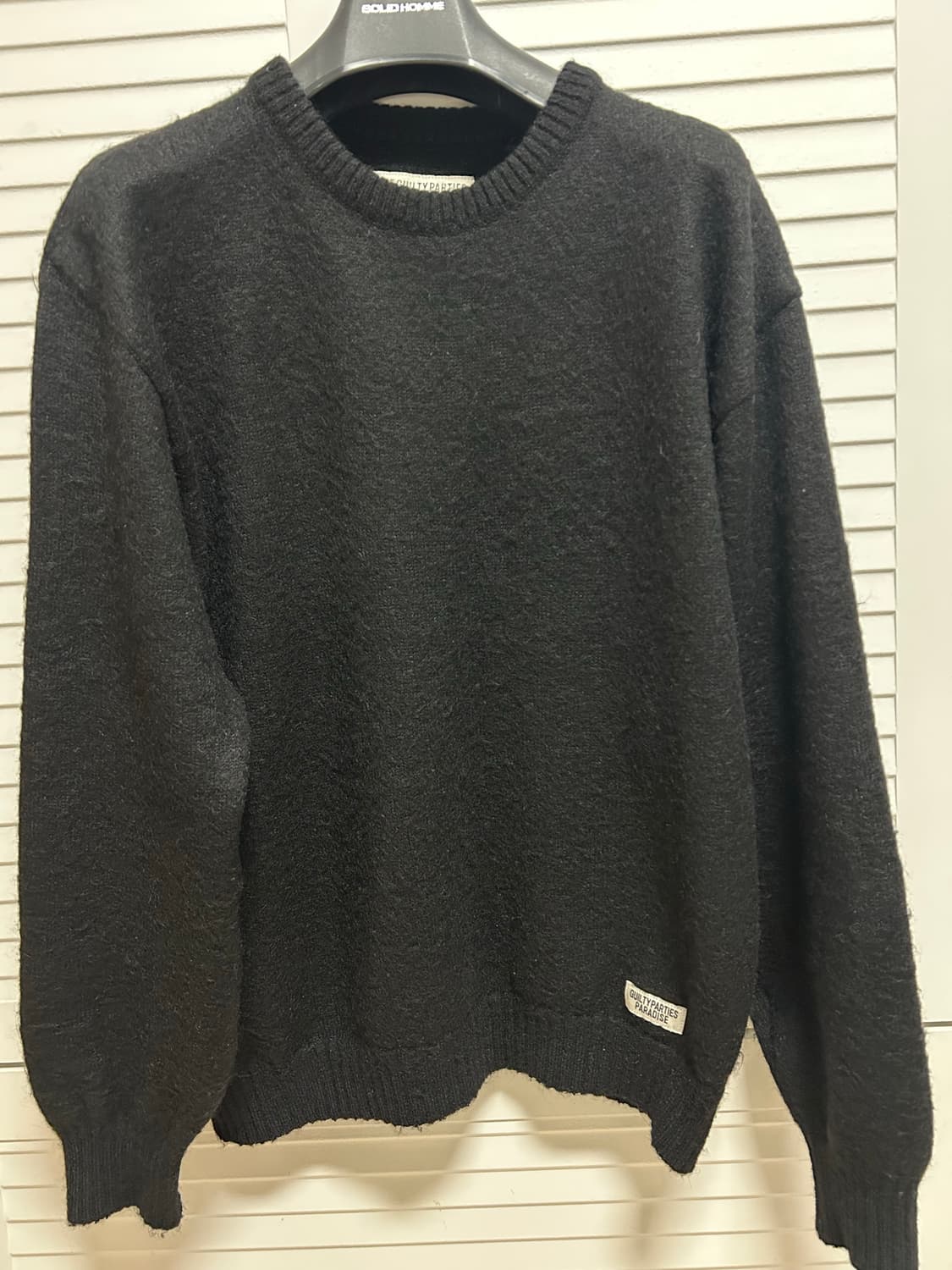 와코마리아 모헤어 니트 블랙 L사이즈 상품이미지1