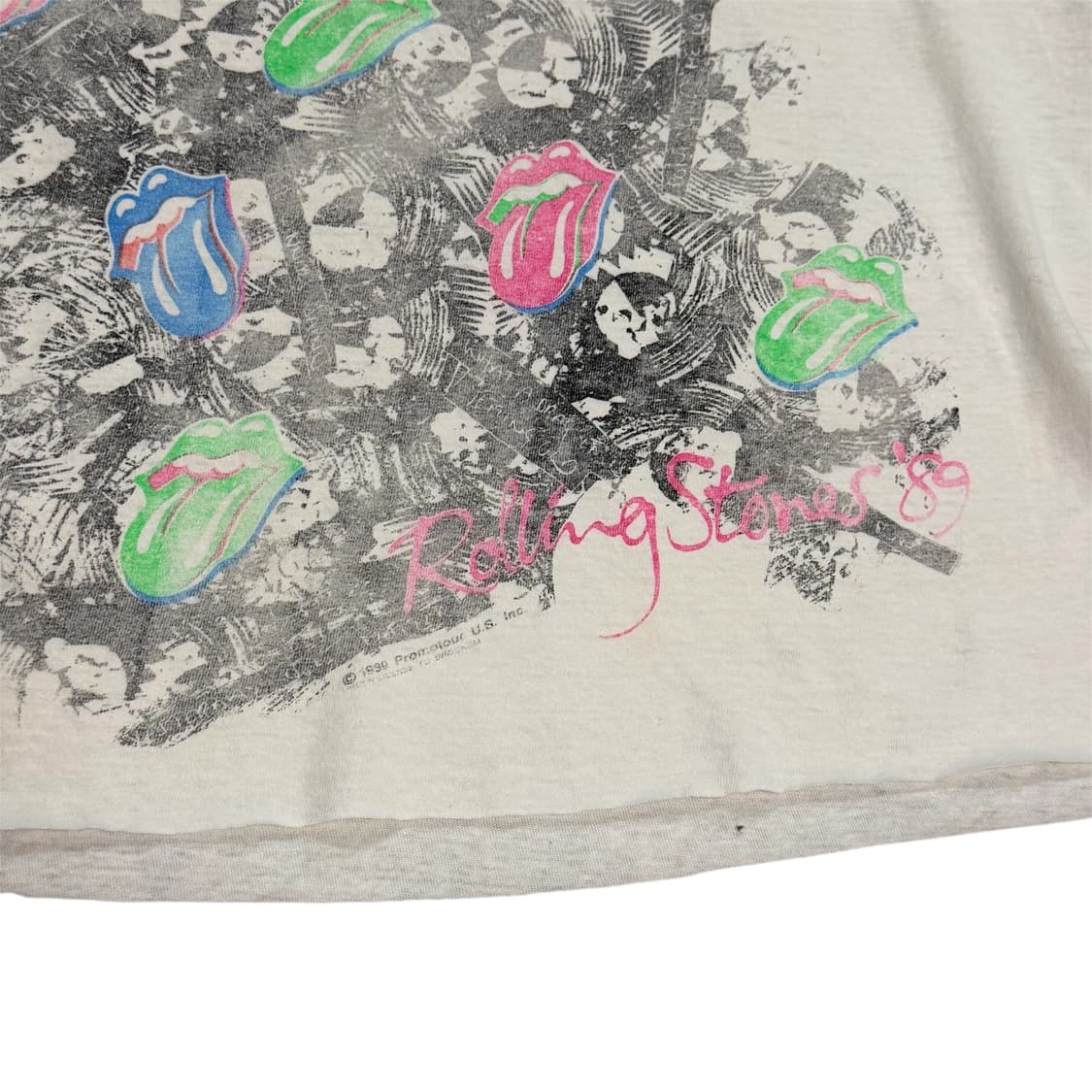 빈티지 80s 롤링스톤즈 Steel Wheels 티셔츠 상품이미지5