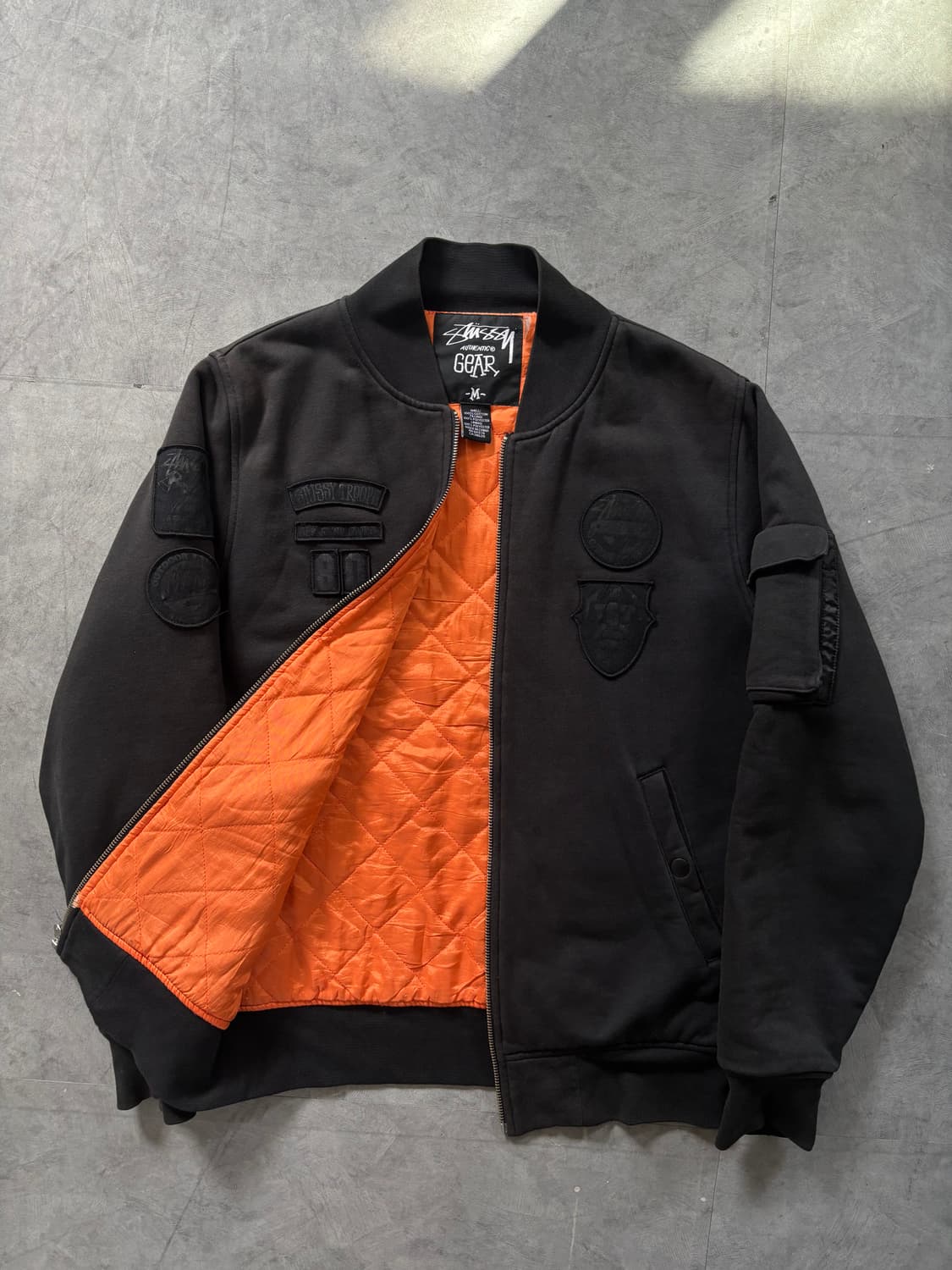 Stussy 스투시 어센틱 기어 MA-1 봄버 자켓 상품이미지4