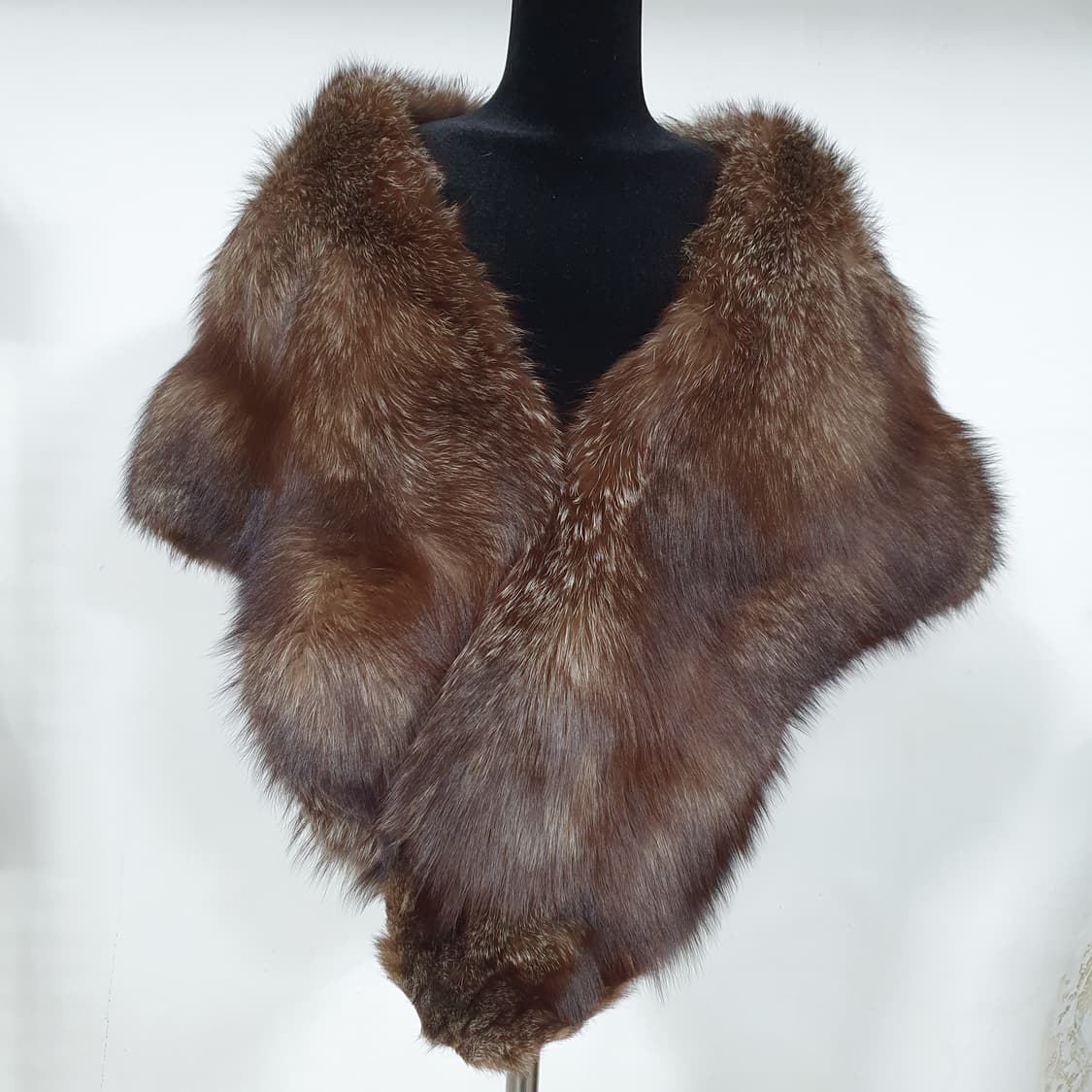 빈티지 입생로랑 폭스퍼 숄 케이프 y2k 올드머니 오네갸루 상품이미지1