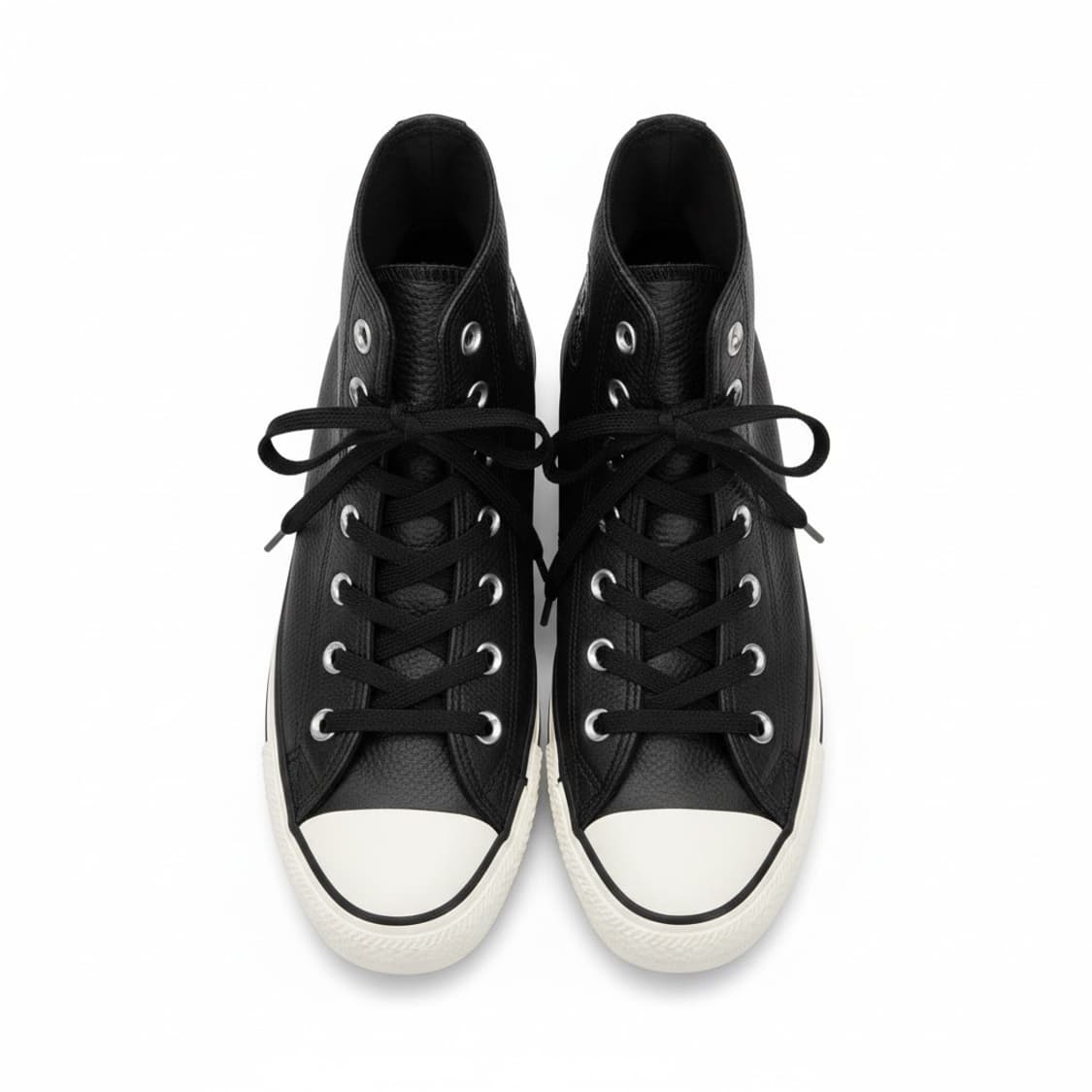 컨버스 블랙 레더 하이 스니커즈 230 상품이미지1