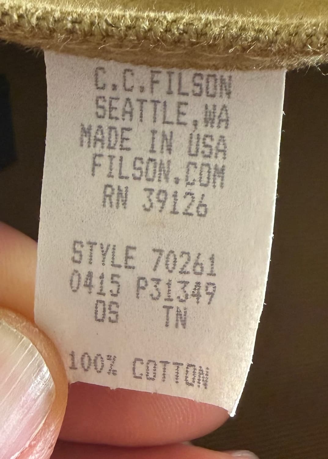 FILSON 필슨 러기드 트윌 지퍼 토트 70261 탄 / USA 상품이미지8