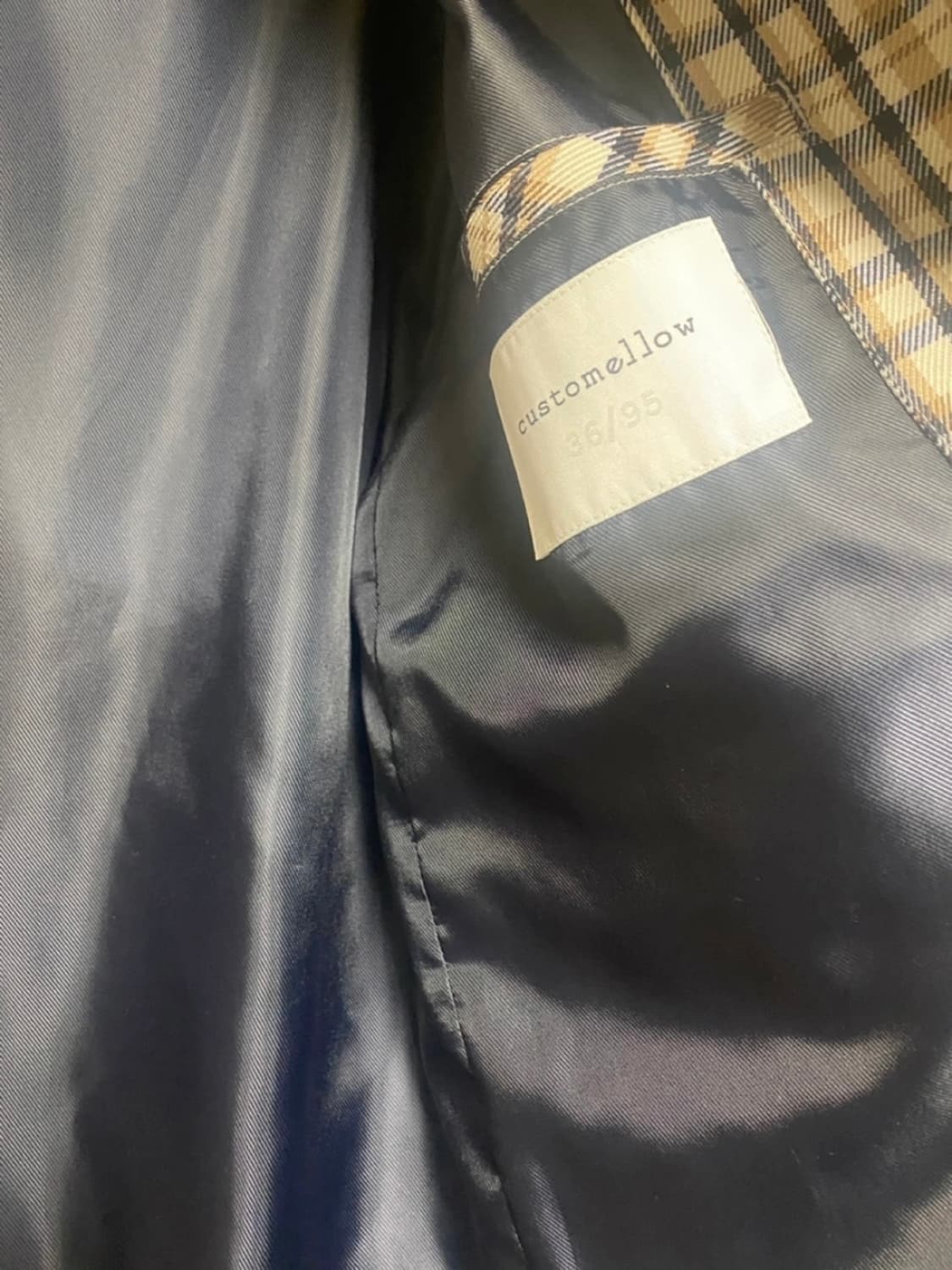 커스텀멜로우 최우식 체크 코트 상품이미지7