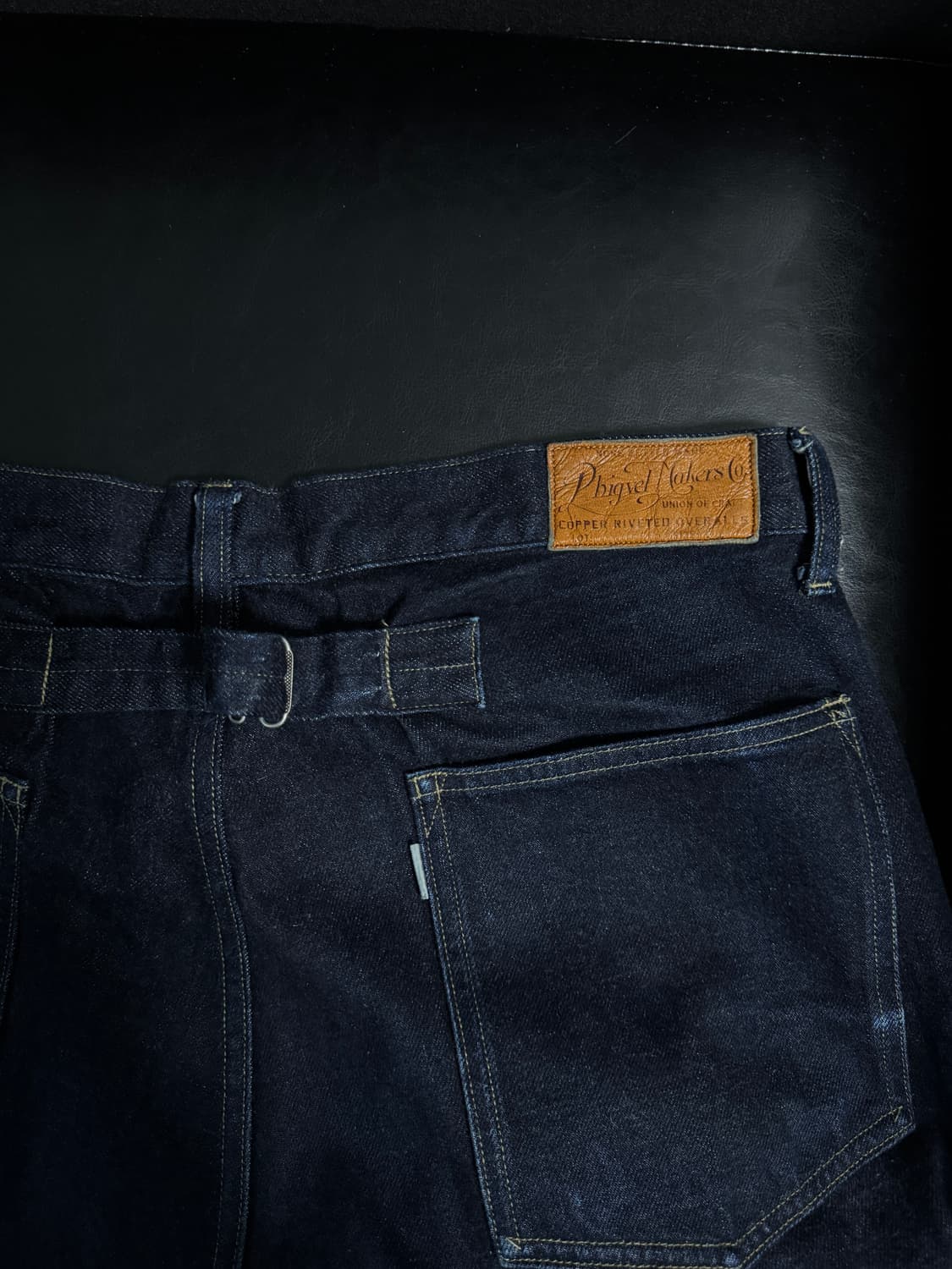 피그벨 메이커스 pm302 클래식 레귤러핏 인디고 데님 상품이미지1