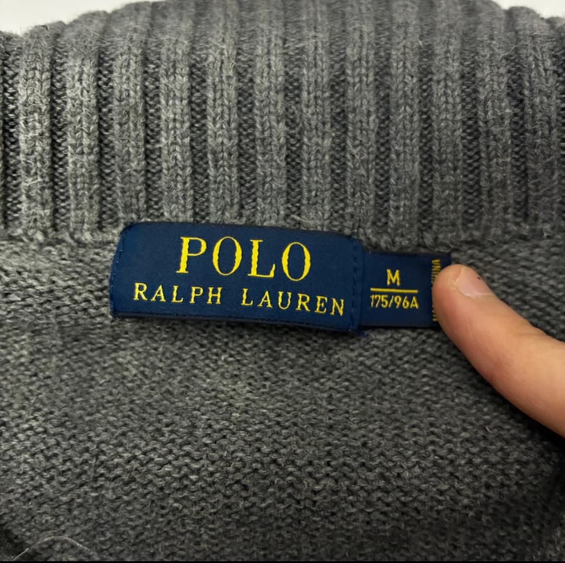 폴로 랄프로렌 자수 코튼 하프집업 니트 상품이미지3