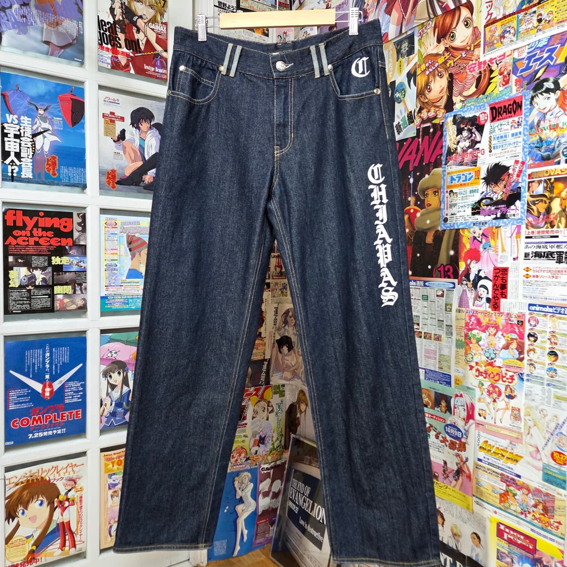 JPN 옥토퍼스 아미 프린팅 생지 데님 팬츠 상품이미지4