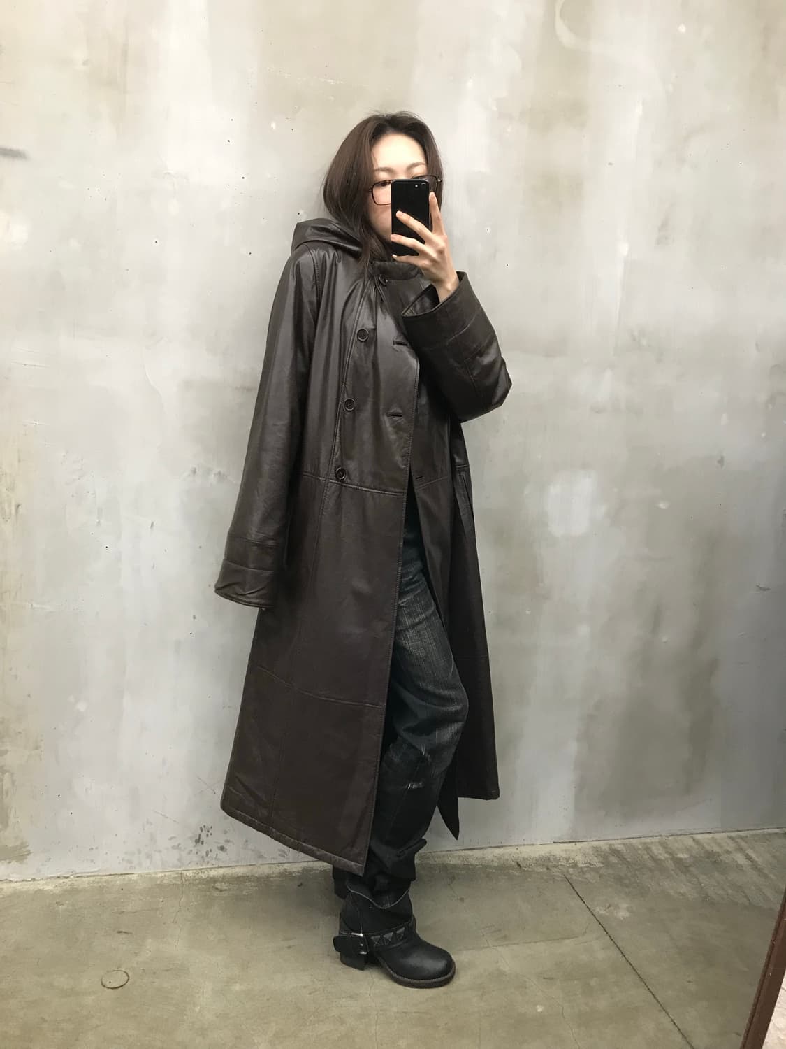 Real leader hood long coat 상품이미지6
