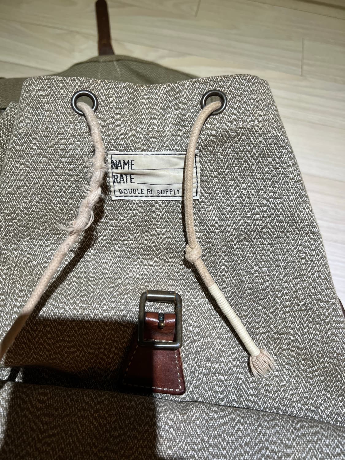 rrl / 더블알엘 그레이그린 레더직물 백팩 / 프리 상품이미지8