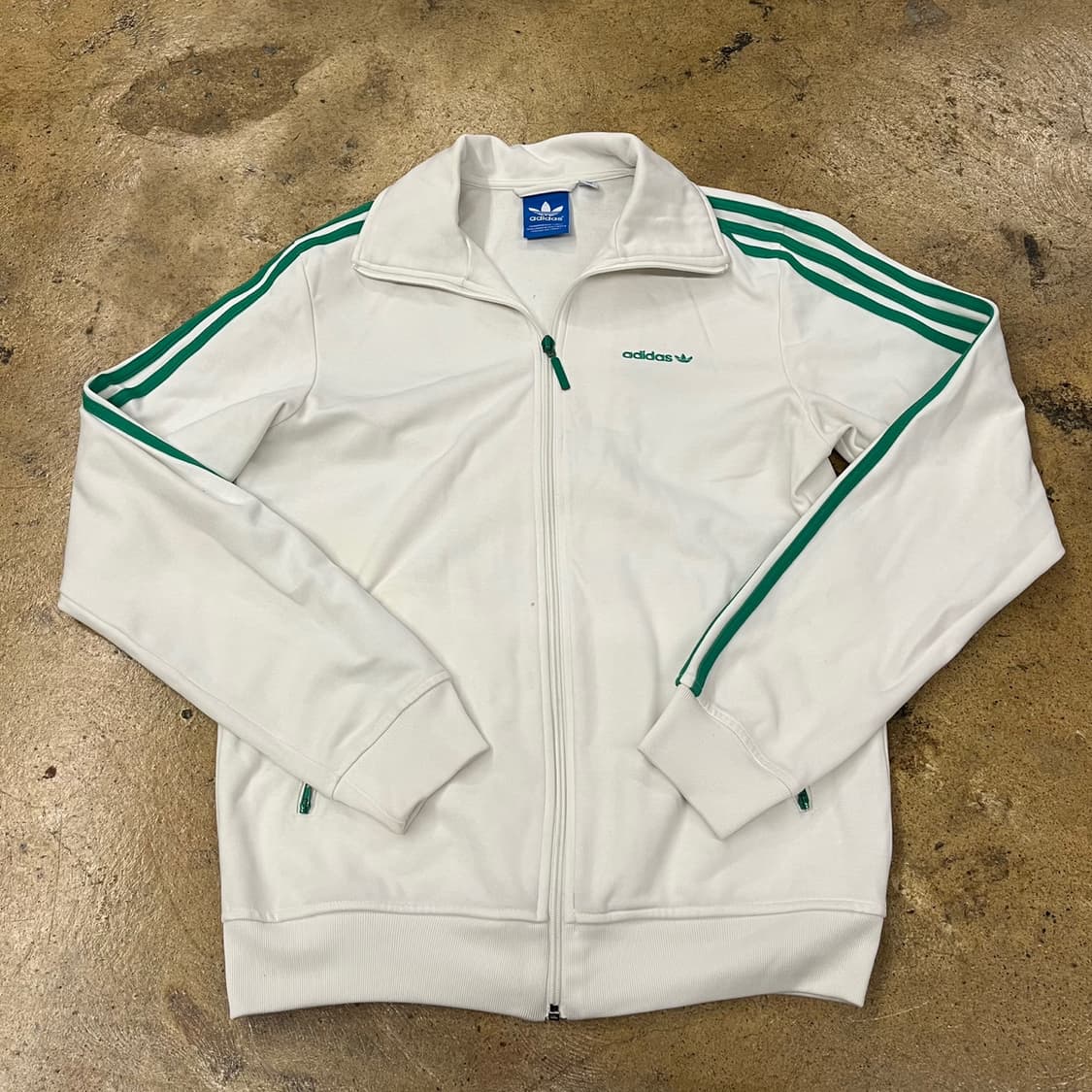 아디다스 흰초 화이트 그린 베켄바우어 져지 트랙탑 100 상품이미지2
