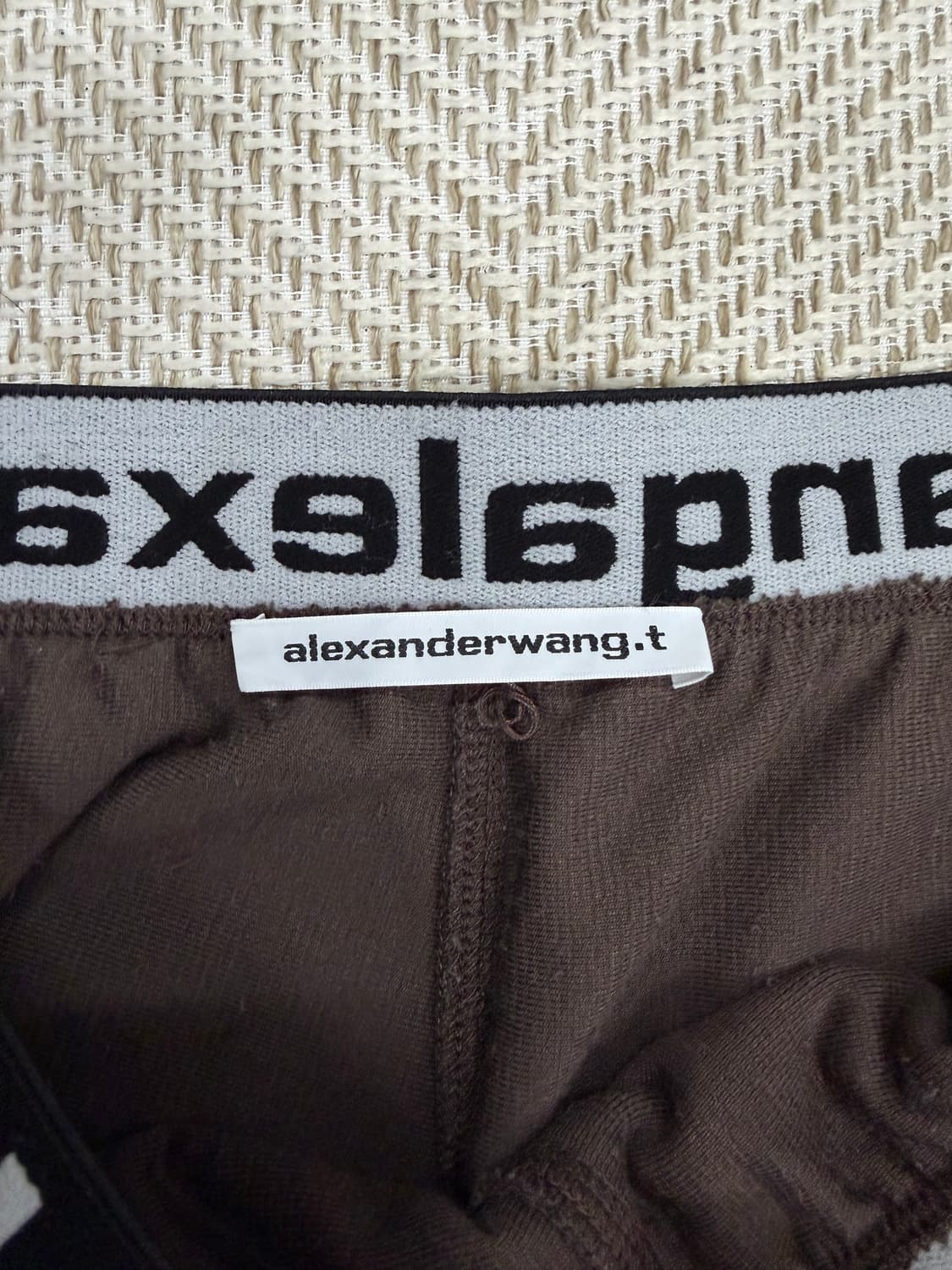 정품) 알렉산더왕 여성 브라운 벨벳 스웻팬츠 M 상품이미지6
