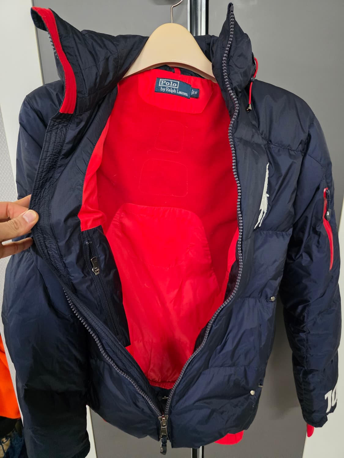 폴로 USA 다운패딩  네이비 95사이즈 상품이미지4