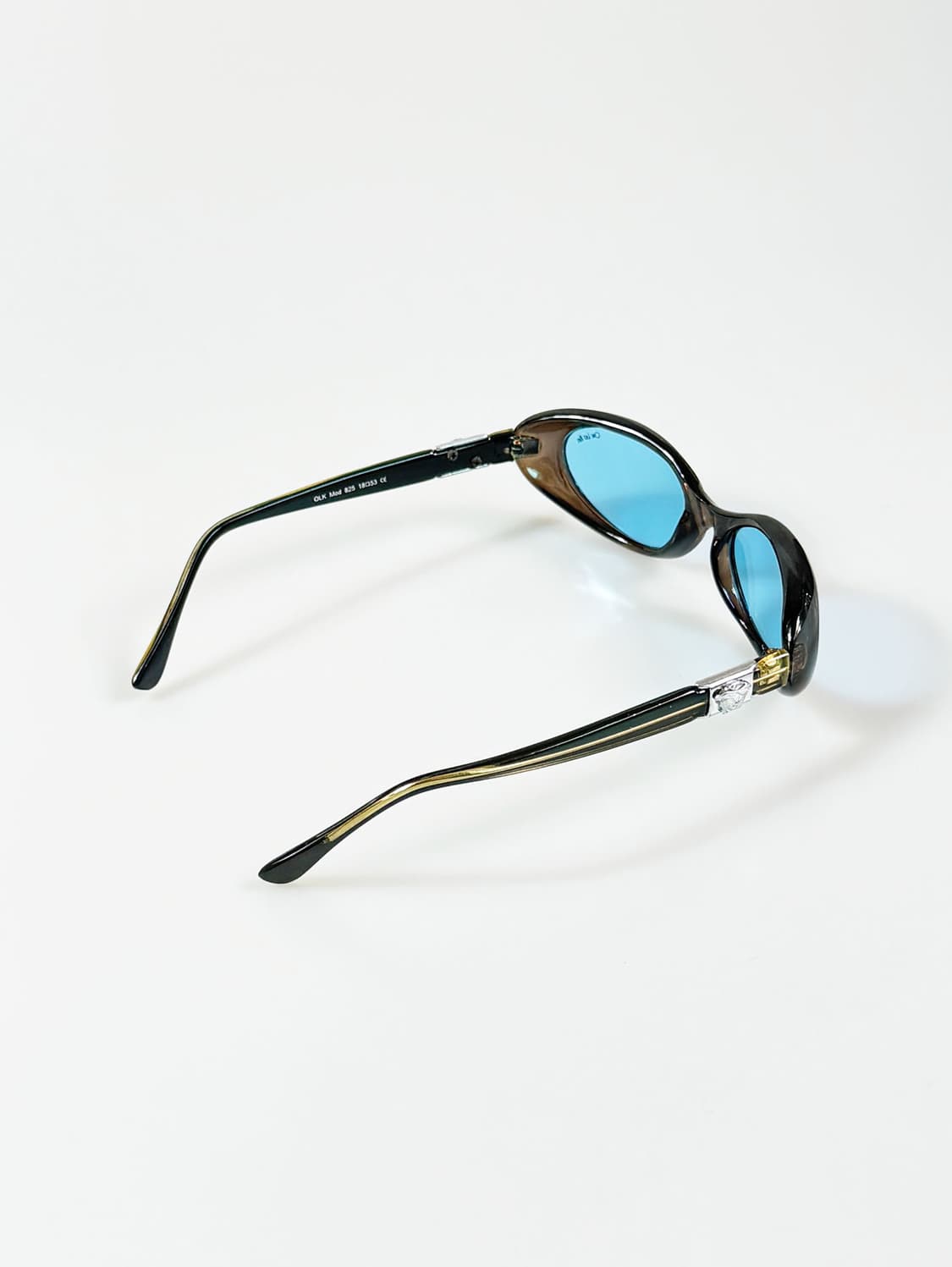 90s One Last Kiss 볼드 오벌 블루 틴트 빈티지 선글라스 상품이미지4