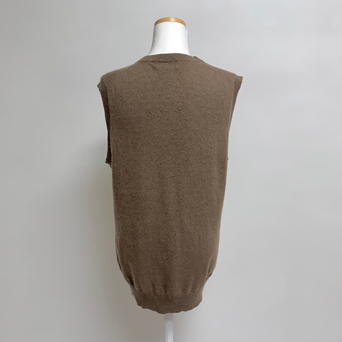 [캐시미어 100%] 니트 베스트 조끼 LL 상품이미지5