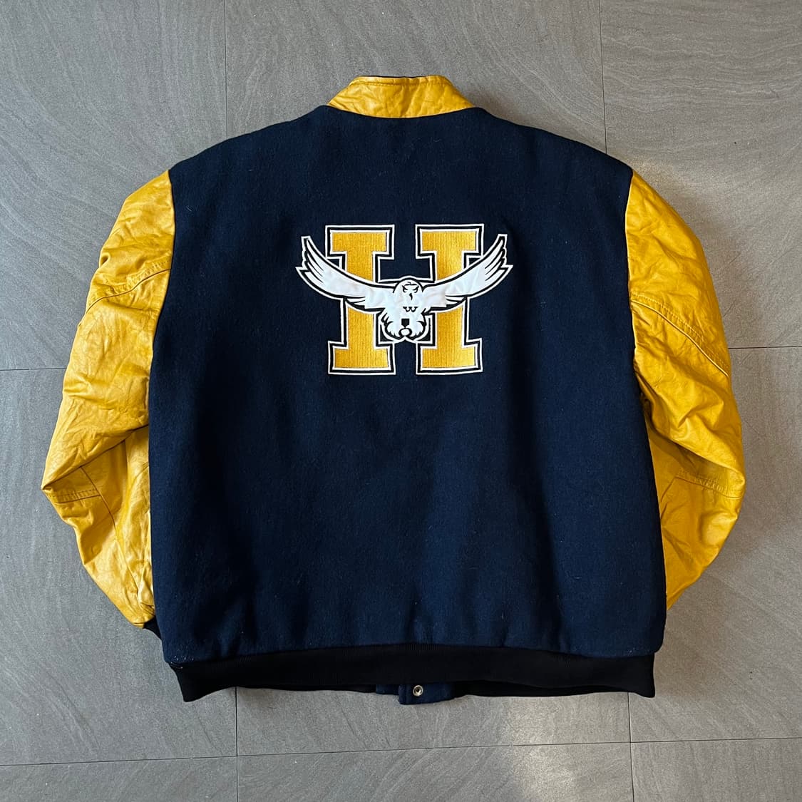 빈티지 윙스타 캐나다 제조 레더 바시티 자켓 상품이미지7