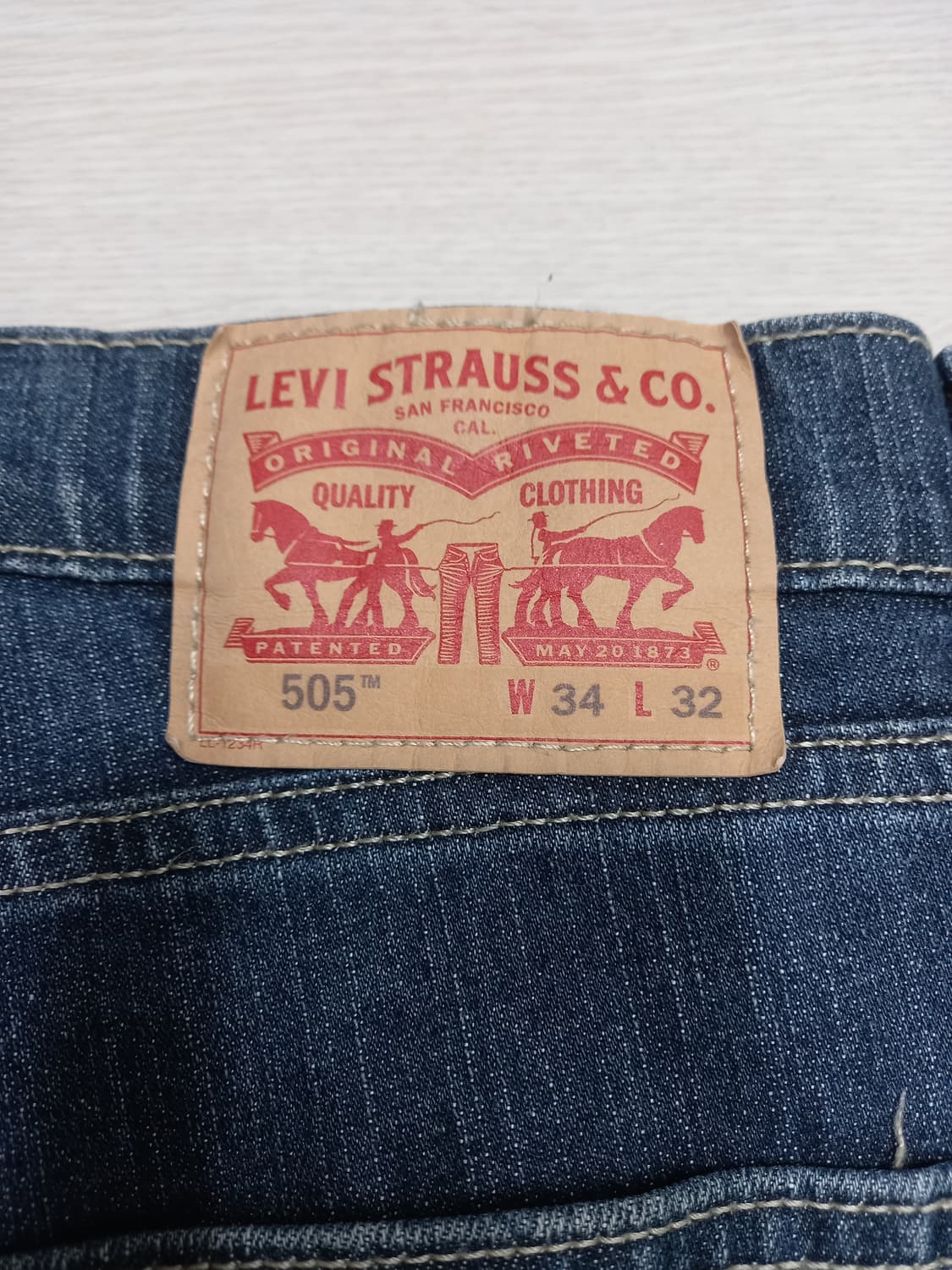 35 리바이스505 워싱 스판 일자진 35-255 상품이미지5