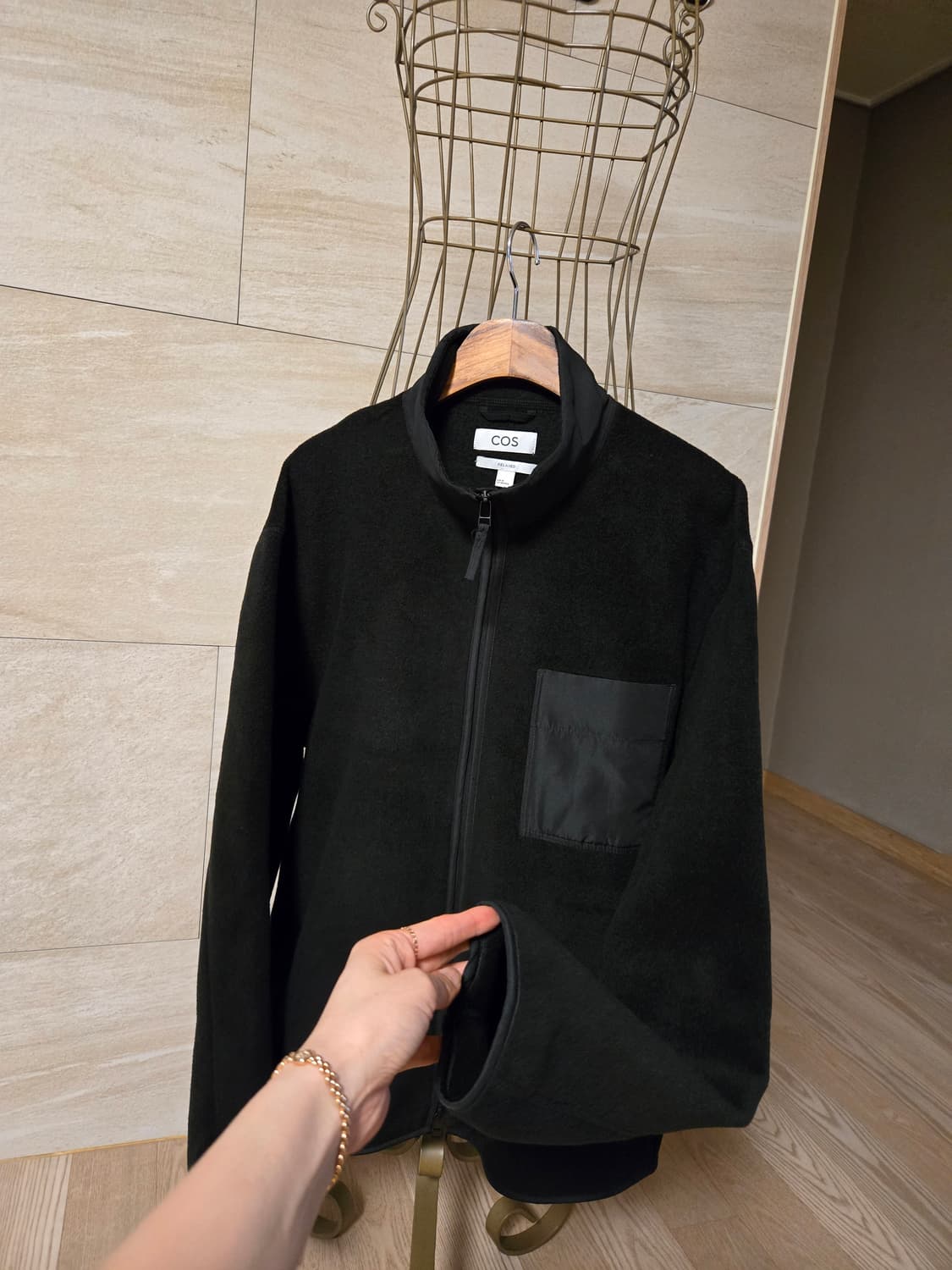 [m] COS 코스 남성 투웨이 플리스 집업 자켓 상품이미지3